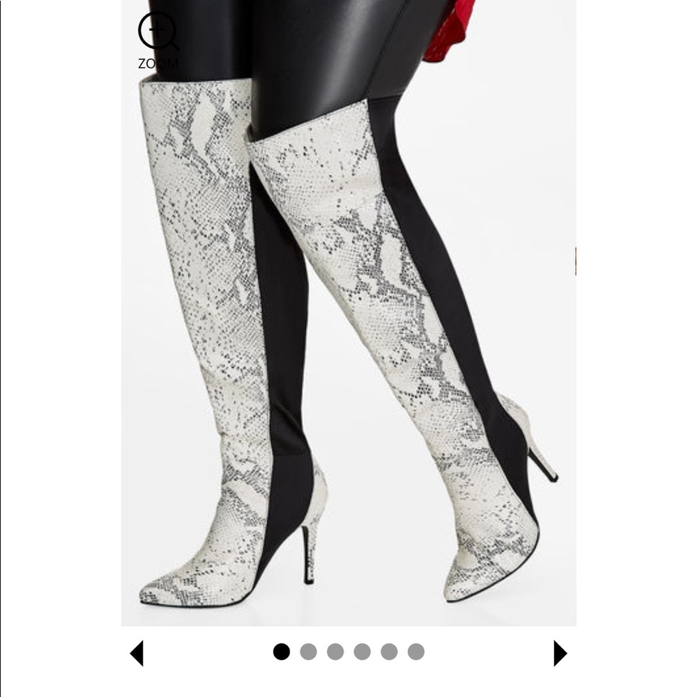 🔥🔥🔥Ashley Stewart Snakeskin Boots🔥🔥🔥